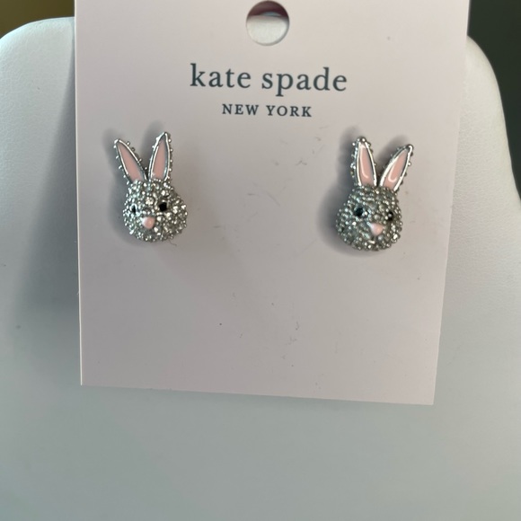 KATE SPADE Make Magic Pave Bunny Earrings (comes Gift Wrapped)